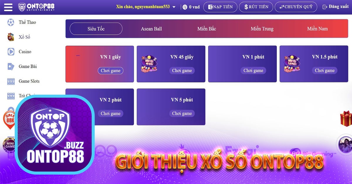 Giới thiệu xổ số ontop88