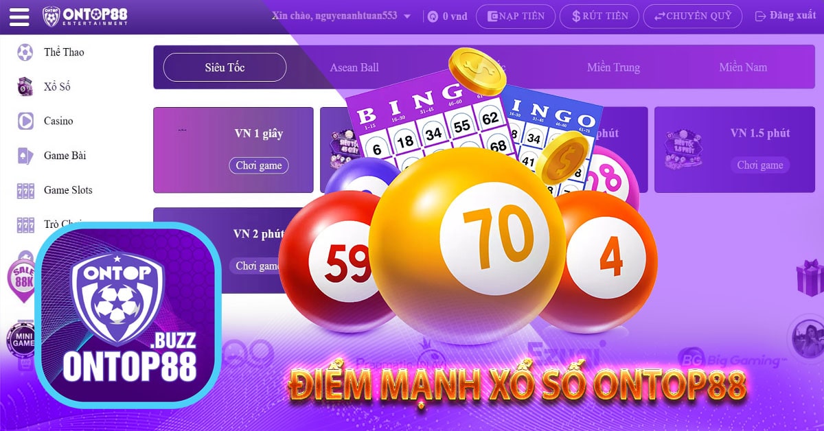 Điểm mạnh xổ số ontop88
