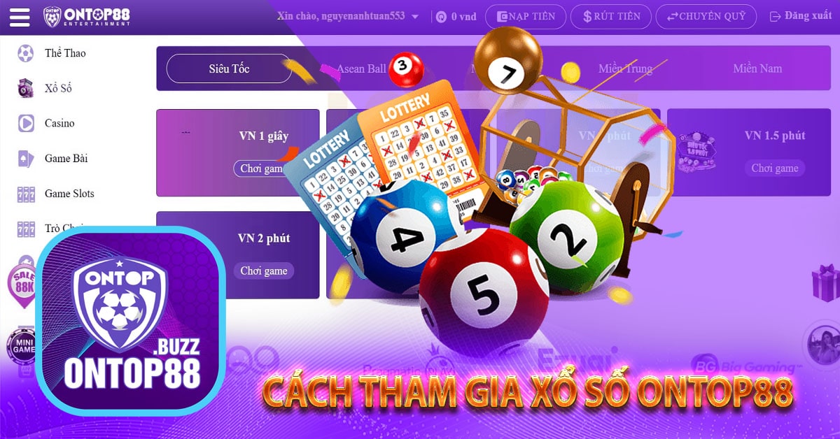 Cách tham gia xổ số ontop88
